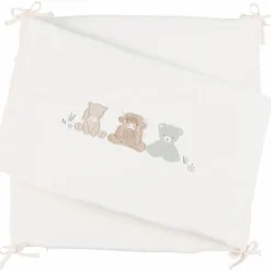 Tour de lit réversible beige brodé|Noukie's New