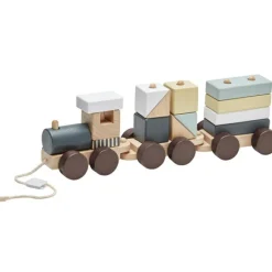 Sale Kid's Concept Train blocs de construction avec cubes naturel