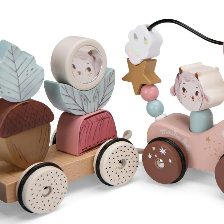 Train d'activités à tirer Après la pluie|Moulin Roty Sale