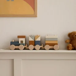 Train d'activités Blocs marron|Kid's Concept Best