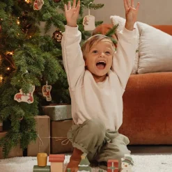 Clearance Little Dutch Train de construction de Noël en bois