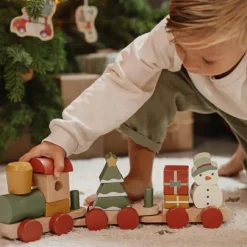 Clearance Little Dutch Train de construction de Noël en bois