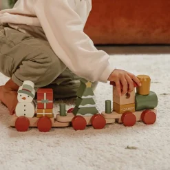 Clearance Little Dutch Train de construction de Noël en bois