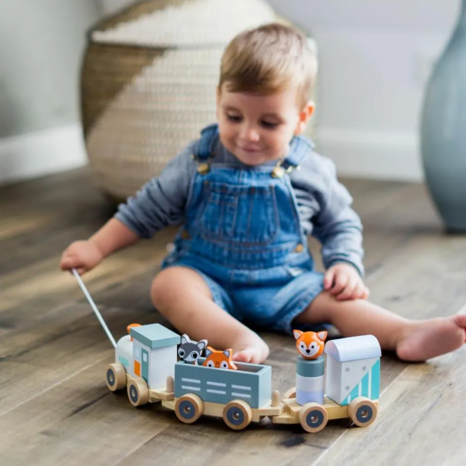 Discount Kindsgut Train en bois Les animaux du zoo