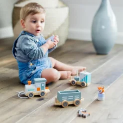 Discount Kindsgut Train en bois Les animaux du zoo