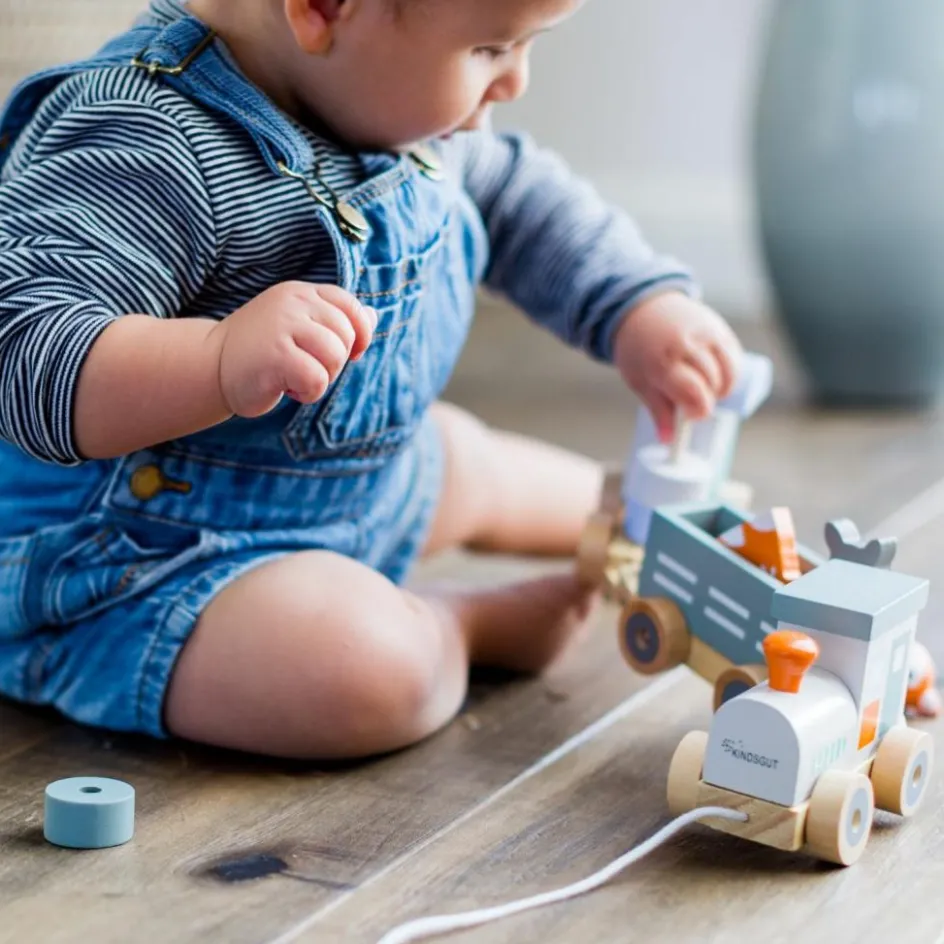 Discount Kindsgut Train en bois Les animaux du zoo