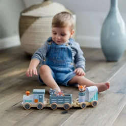 Discount Kindsgut Train en bois Les animaux du zoo