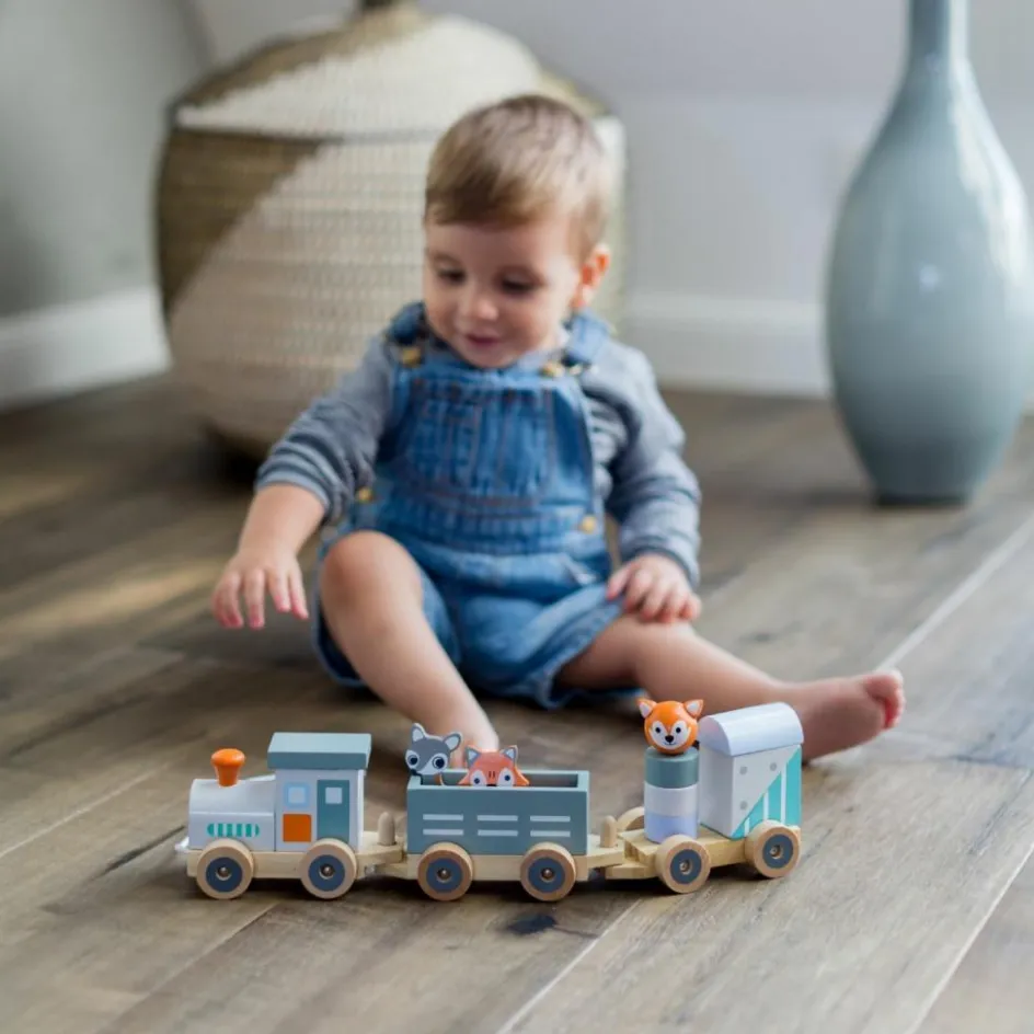 Discount Kindsgut Train en bois Les animaux du zoo