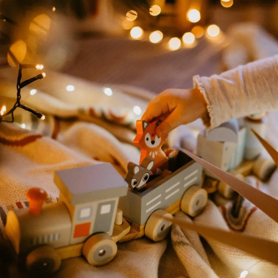 Discount Kindsgut Train en bois Les animaux du zoo