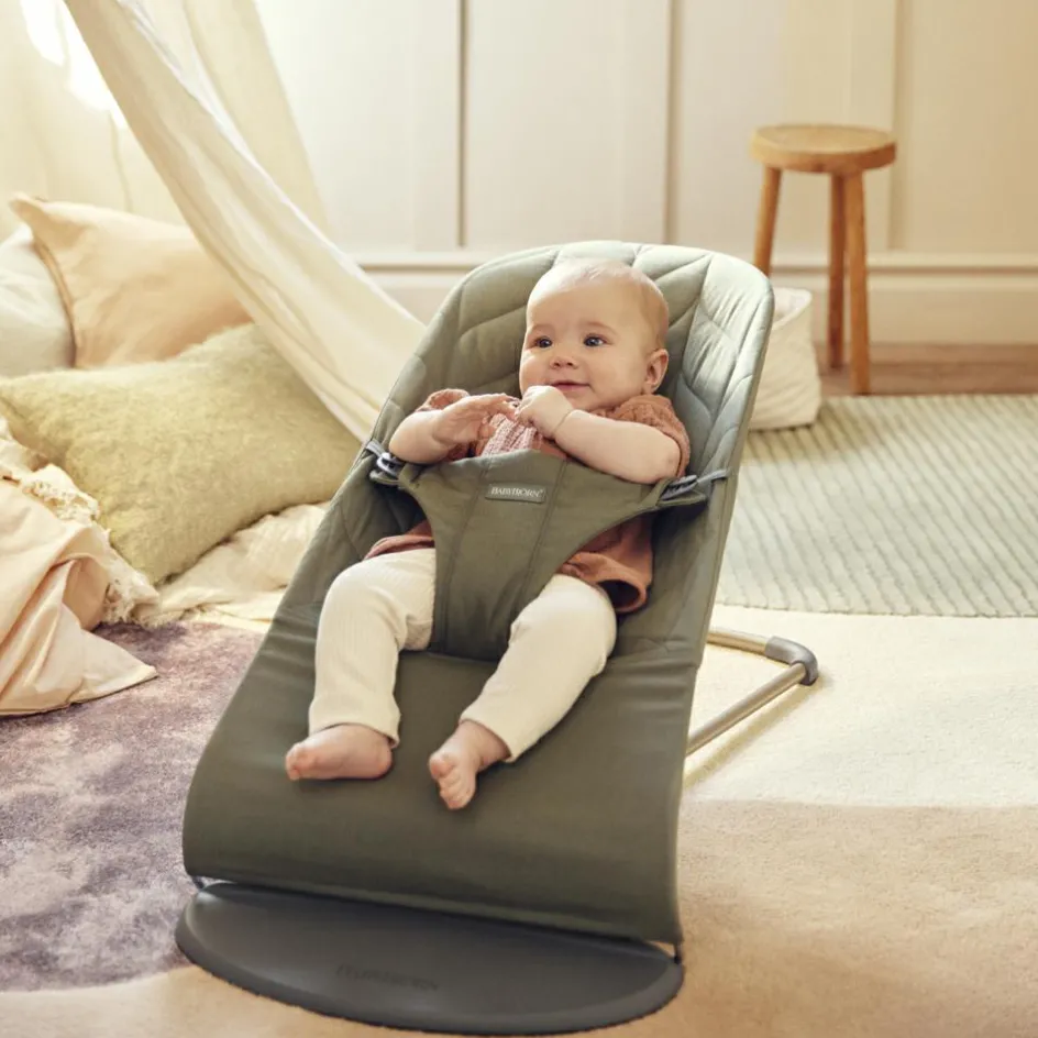 Sale BabyBjörn Transat Bliss Tissé vert foncé