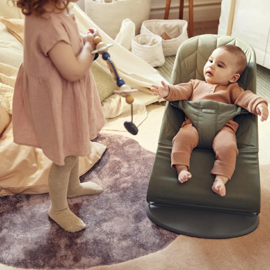 Sale BabyBjörn Transat Bliss Tissé vert foncé