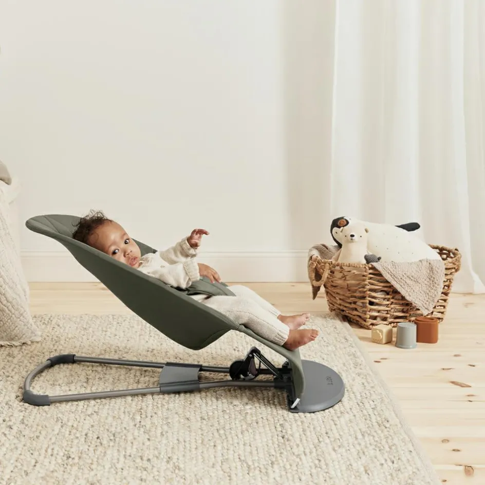 Sale BabyBjörn Transat Bliss Tissé vert foncé