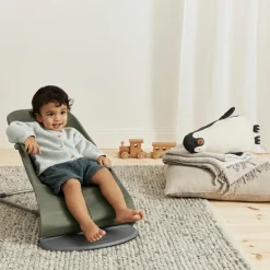 Sale BabyBjörn Transat Bliss Tissé vert foncé