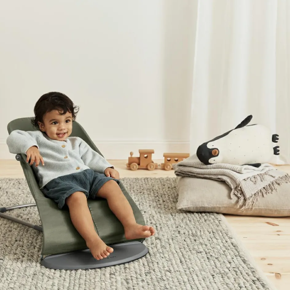 Sale BabyBjörn Transat Bliss Tissé vert foncé