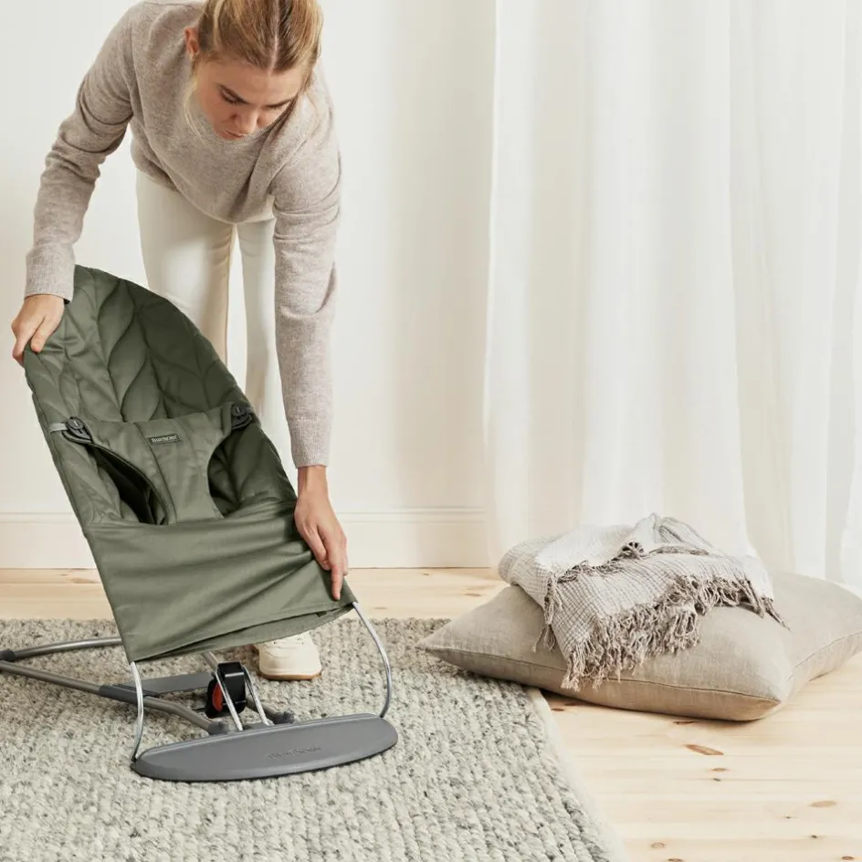 Sale BabyBjörn Transat Bliss Tissé vert foncé