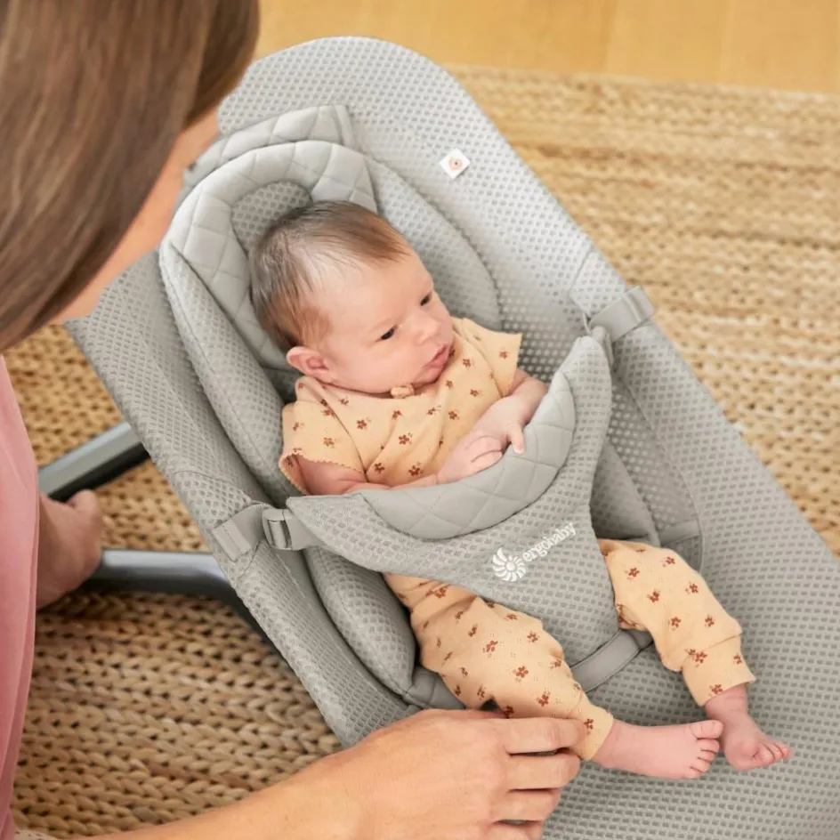 Sale Ergobaby Transat Evolve 3 en 1 Mesh Gris Clair