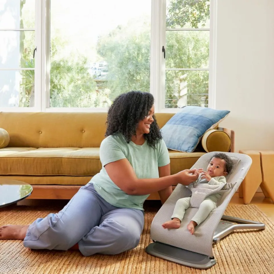 Sale Ergobaby Transat Evolve 3 en 1 Mesh Gris Clair