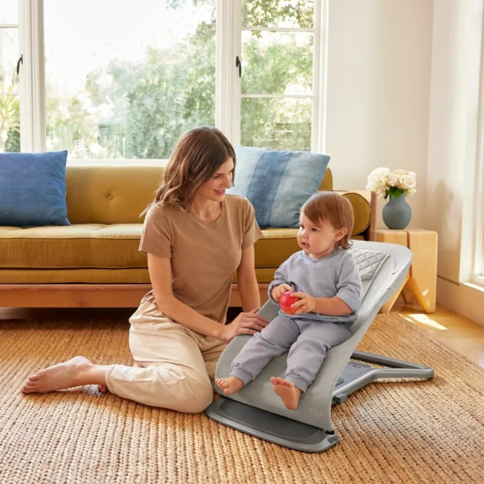 Sale Ergobaby Transat Evolve 3 en 1 Mesh Gris Clair