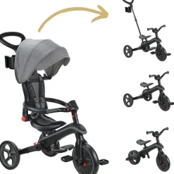 Tricycle Trike Explorer Foldable 4 en 1 Noir-Gris|Globber New