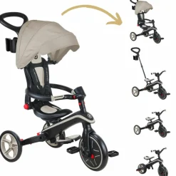 Tricycle Trike Explorer Foldable V2 4 en 1 Taupe|Globber Outlet
