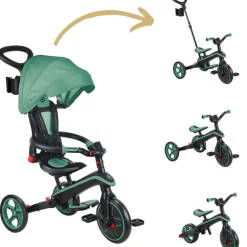 Tricycle Trike Explorer Foldable 4 en 1 Olive|Globber Discount