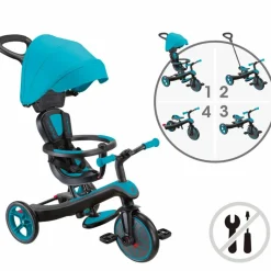 Clearance Globber Tricycle Trike Explorer V2 4 en 1 Turquoise
