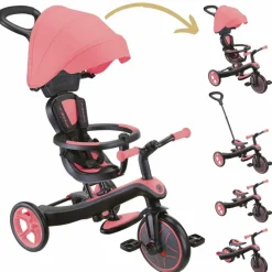 Tricycle Trike Explorer V2 4 en 1 Rose Corail|Globber