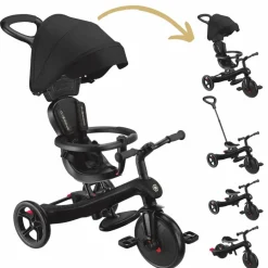 Tricycle Trike Explorer V2 4 en 1 Noir|Globber Online