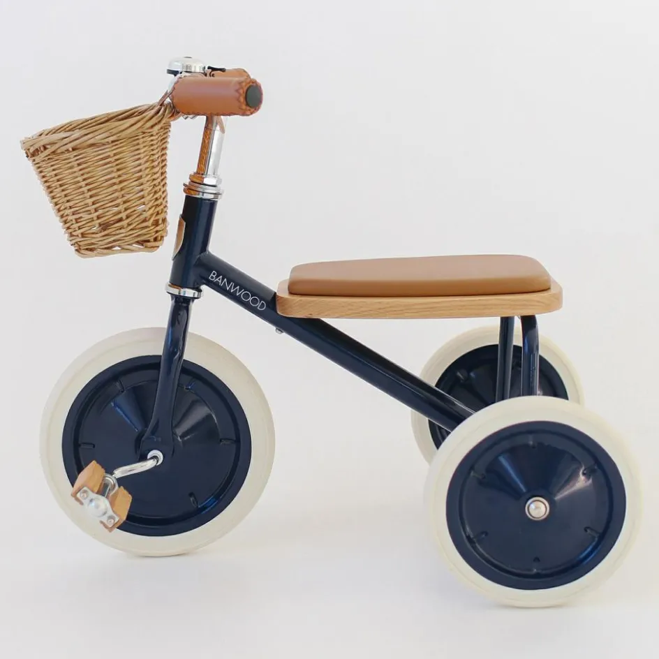 Discount Banwood Tricycle évolutif Trike bleu marine