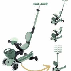 Trottinette Go up Baby 360 Lights Sauge-Vert Olive|Globber New