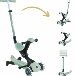 Trottinette Go up Deluxe Lights eco-logic 360° Pistache|Globber Discount