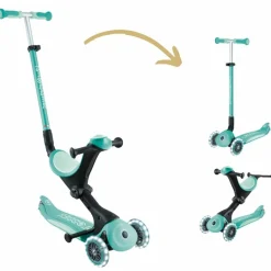 Trottinette Go up Deluxe Lights Menthe|Globber Outlet