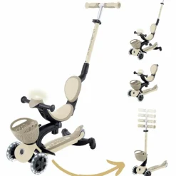 Clearance Globber Trottinette Gp up Baby 360 Lights Beige-Taupe