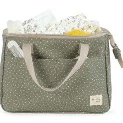 Trousse de toilette à pois Poppy Mousse|Walking Mum Outlet