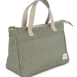 Trousse de toilette à pois Poppy Mousse|Walking Mum Outlet