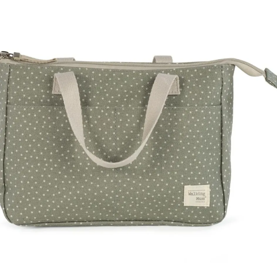 Trousse de toilette à pois Poppy Mousse|Walking Mum Outlet