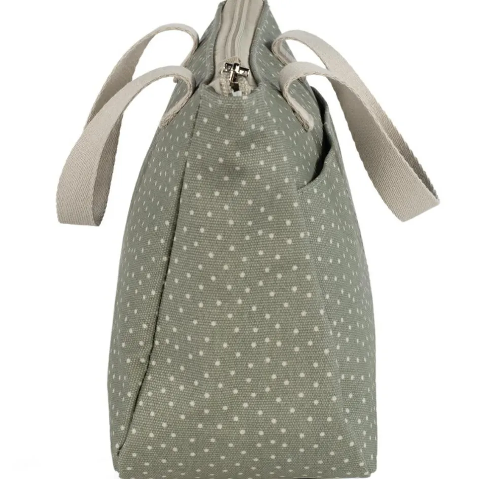 Trousse de toilette à pois Poppy Mousse|Walking Mum Outlet