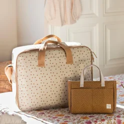 Trousse de toilette à pois Poppy Cannelle|Walking Mum Hot