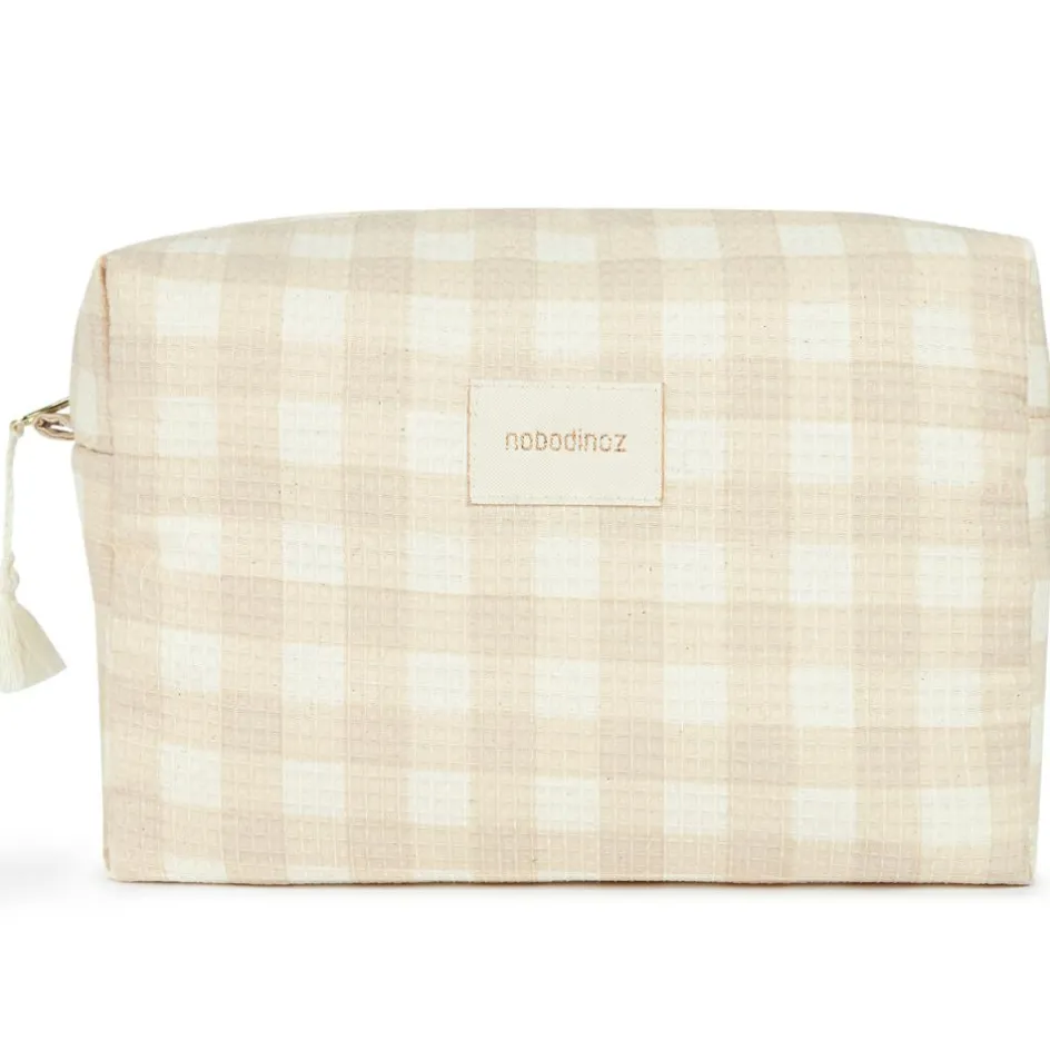Trousse de toilette imperméable Diva Ivory Checks|Nobodinoz Clearance