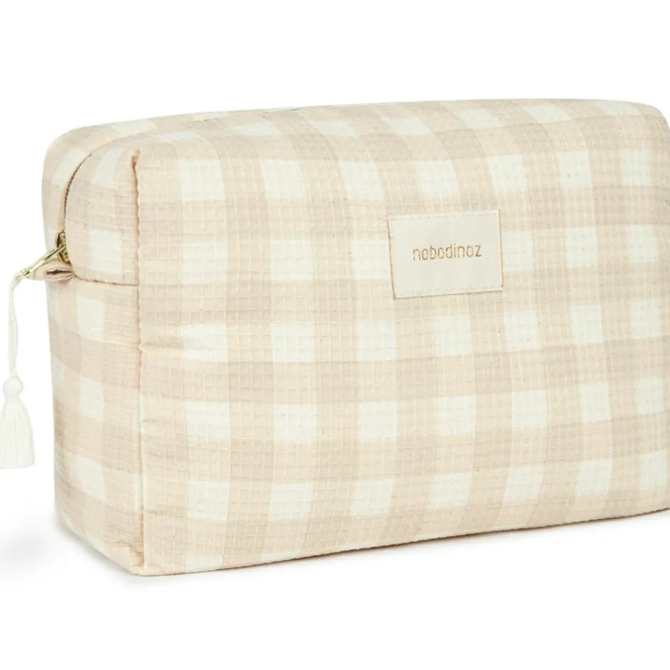 Trousse de toilette imperméable Diva Ivory Checks|Nobodinoz Clearance