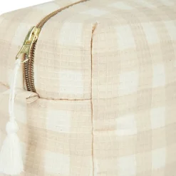 Trousse de toilette imperméable Diva Ivory Checks|Nobodinoz Clearance
