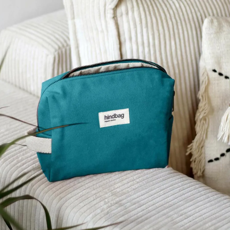 Hindbag Trousse de toilette Leon Bleu Paon