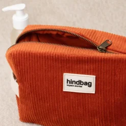 Trousse de toilette Leon Velours Brique|Hindbag Best