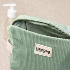 Clearance Hindbag Trousse de toilette Leon Velours Vert d'eau