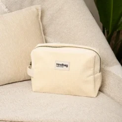 Sale Hindbag Trousse de toilette Leon Velours Crème