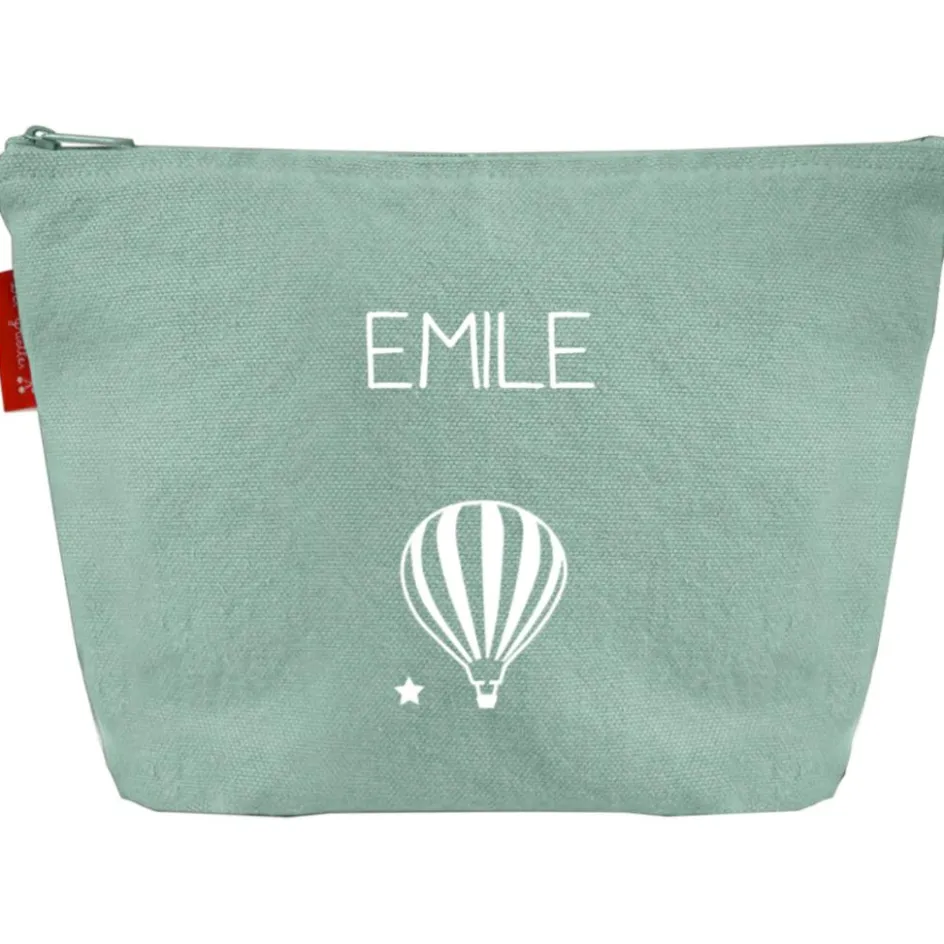 Hot Les Griottes Trousse de toilette vert amande (personnalisable)