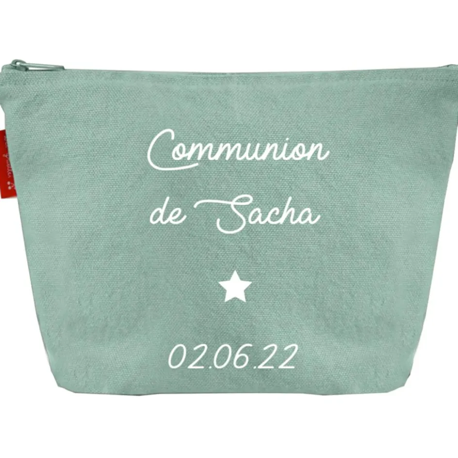 Hot Les Griottes Trousse de toilette vert amande (personnalisable)