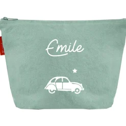 Hot Les Griottes Trousse de toilette vert amande (personnalisable)