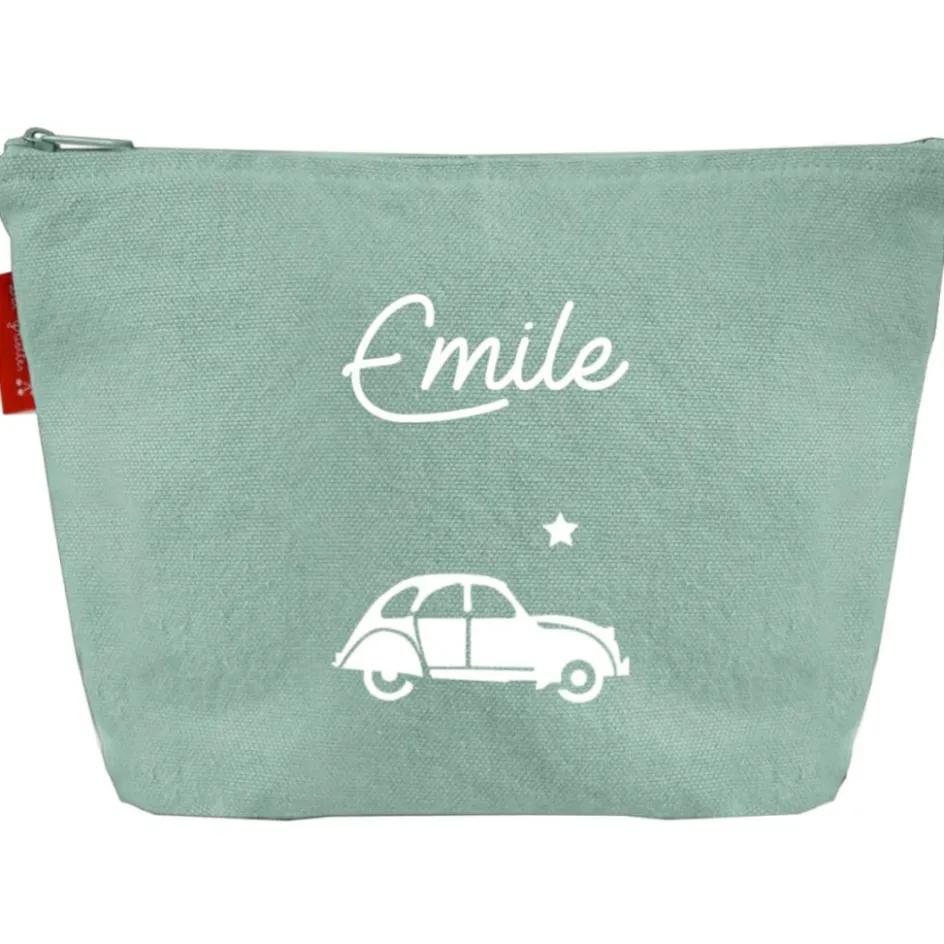 Hot Les Griottes Trousse de toilette vert amande (personnalisable)