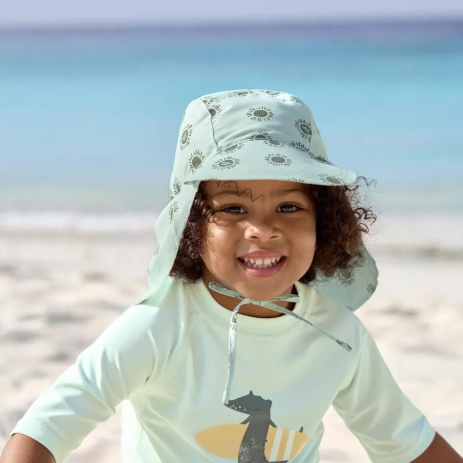 T-shirt anti-UV Crocodile vert écume (13-18 mois)|Lässig New